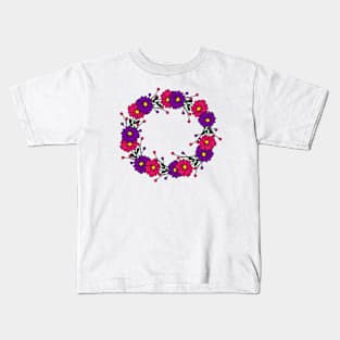 Floral wreath Kids T-Shirt